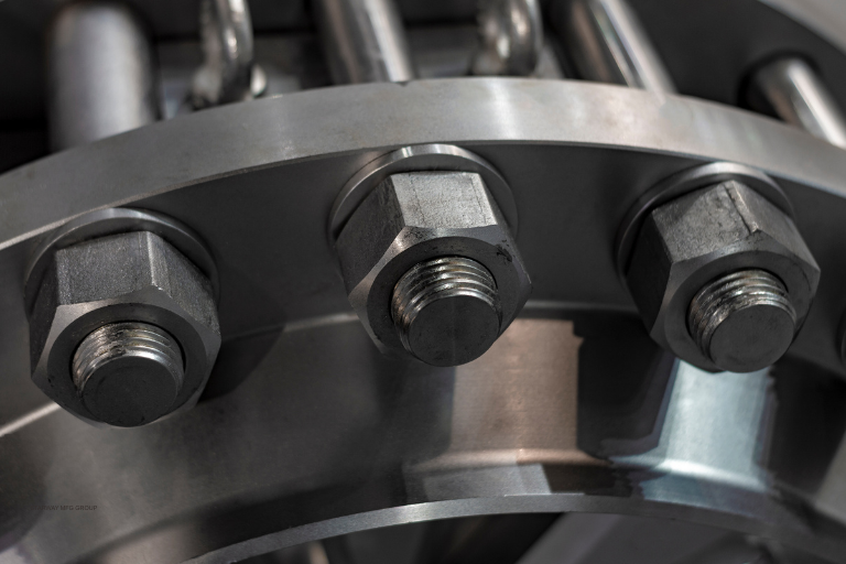 Self-clinching studs installed in metal
