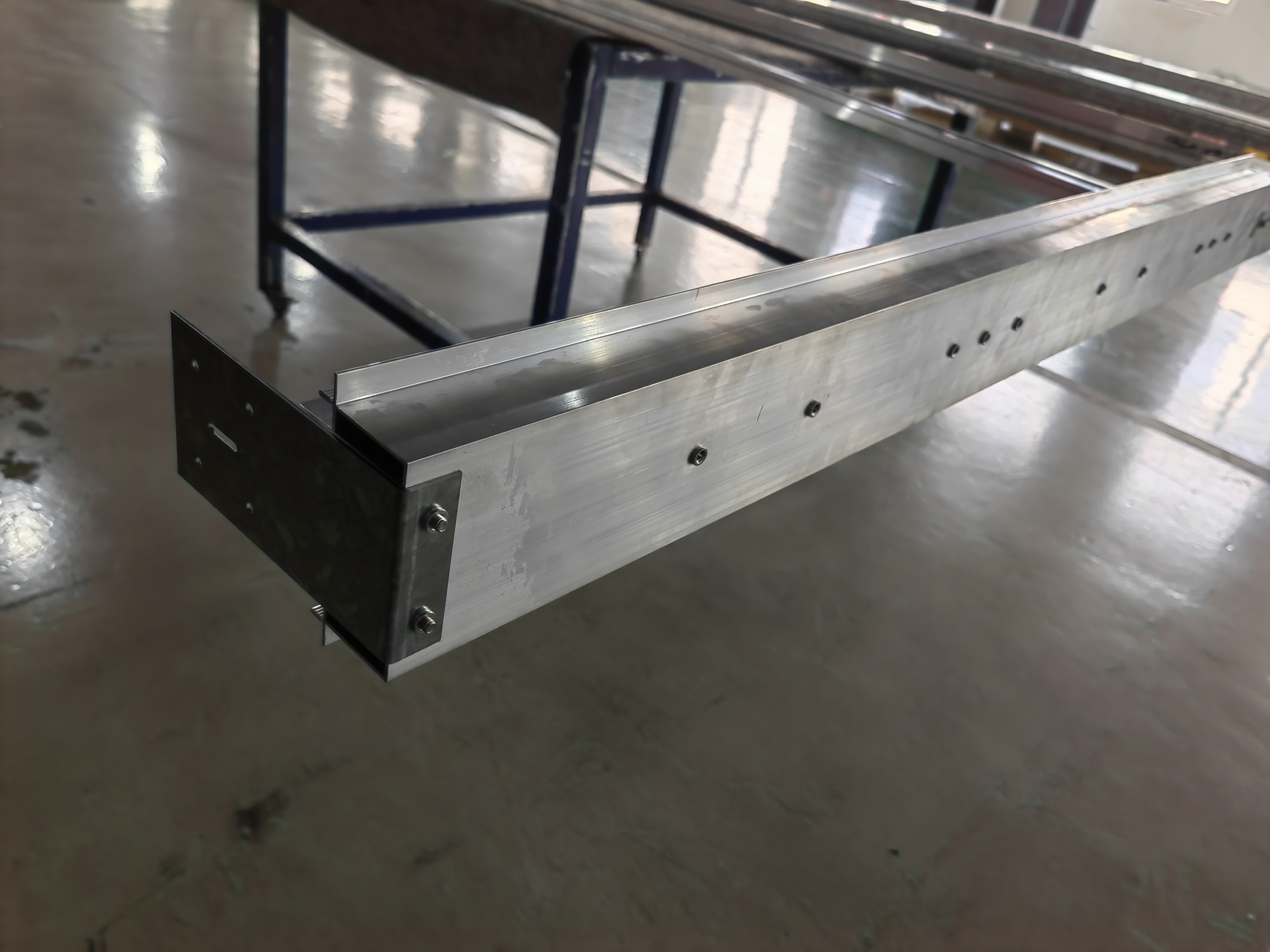 Sheet metal frame prepared for document and hardware verification