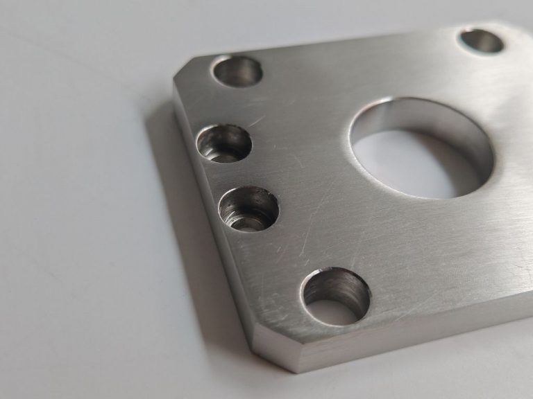 Anodized CNC machined part