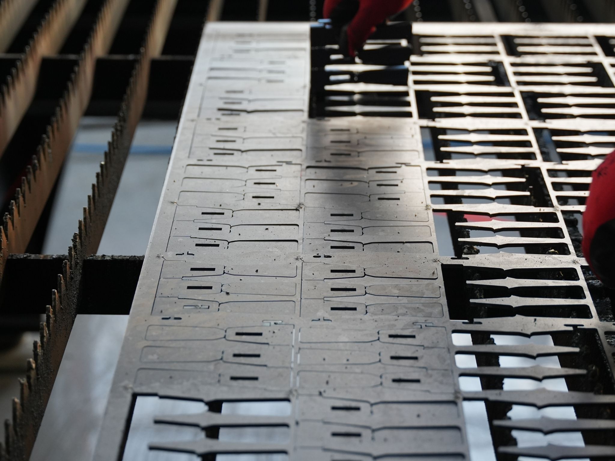 Laser-cut custom metal part