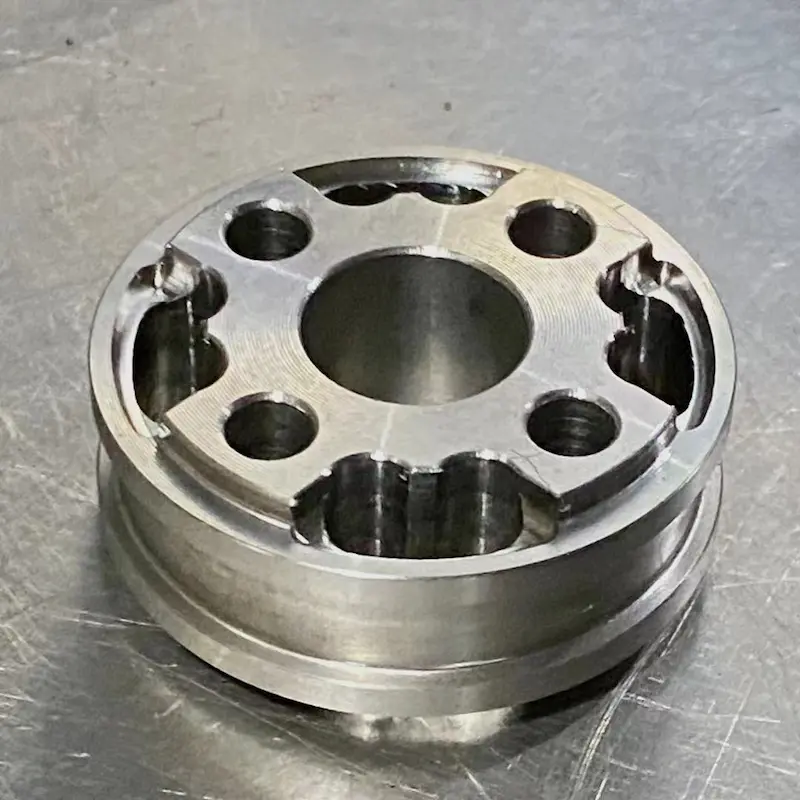 Precision machined hub component produced by STARWAY MFG GROUP