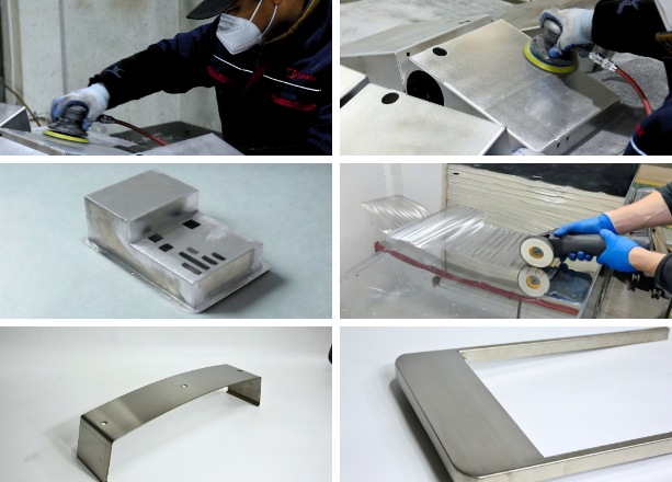 Grinding, polishing and surface finishing of custom sheet metal parts at STARWAY MFG GROUP